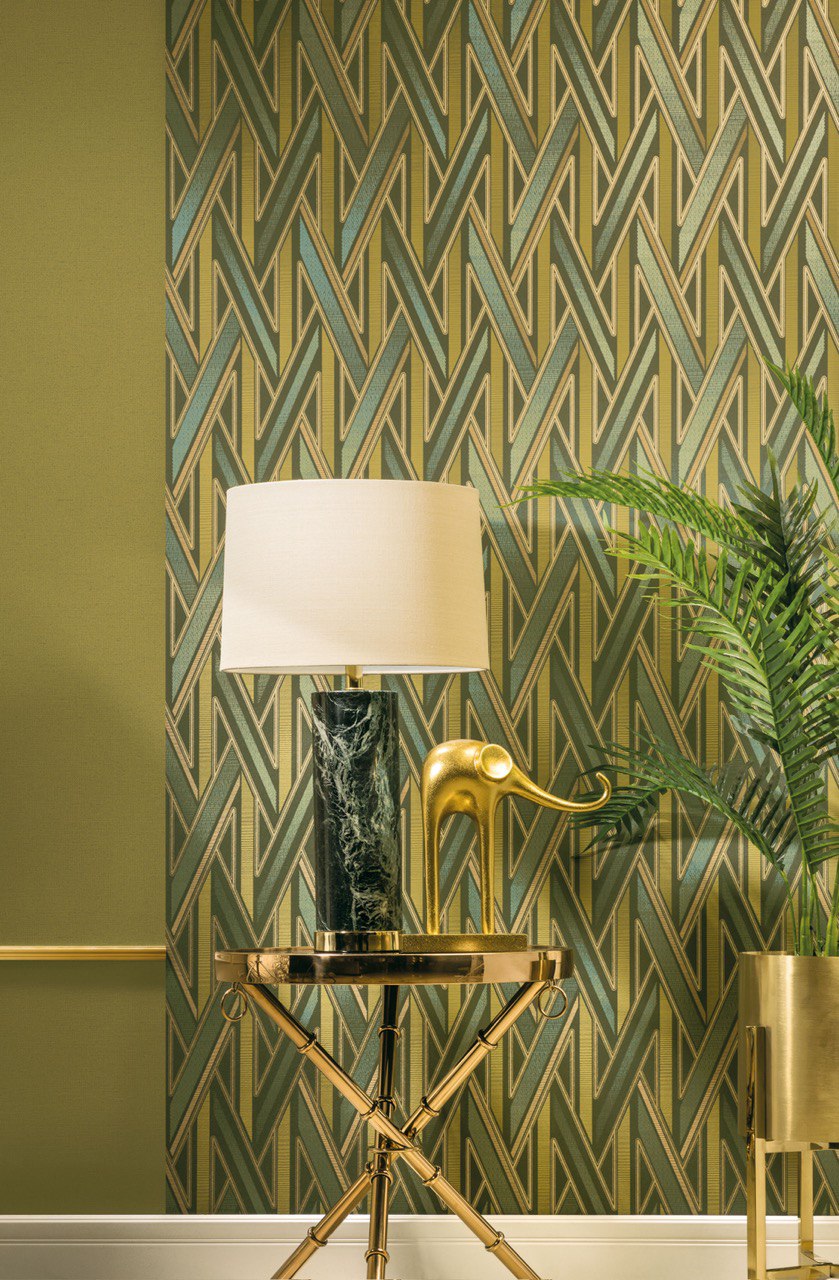 Обои Loymina Equator Geometry QTR5 005 10,05×1 фото в интерьере